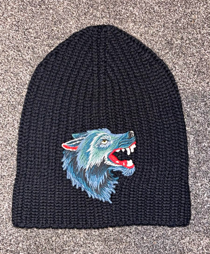 Gucci wool embroidered wolf - embroidered,