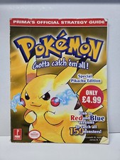 Prima Pokemon Yellow Walk-through Guide Magazine For Game Boy