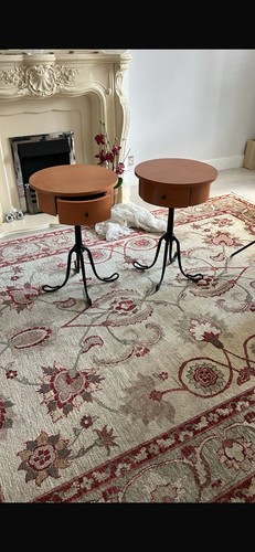 Vintage wooden side tables - vintage,