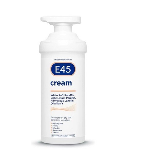 E45 cream pump 500g - cream,