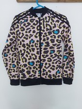Leopard Print Adidas Jacket (Age 13/14 years, 164cm) Track Suit Top Good
