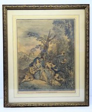 Antique Wood Framed Paterre