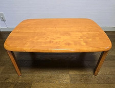 Japanese Wooden Chabudai Dining Low Table W75×D50×H32cm The Corners are Rounded