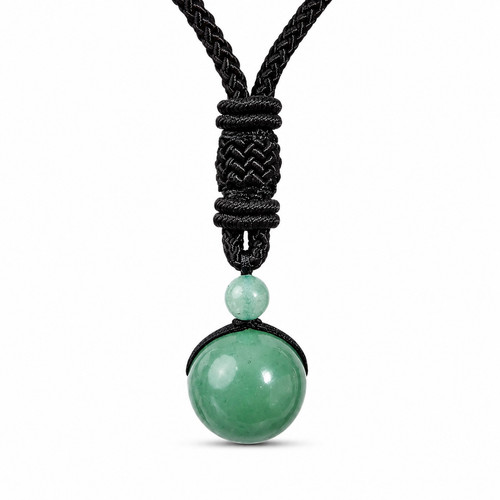 Nephrite jade bead necklace - nephrite,