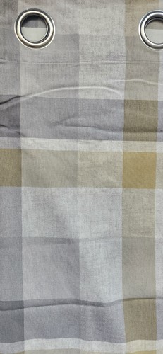 Eyelet pair curtains grey - pair, of