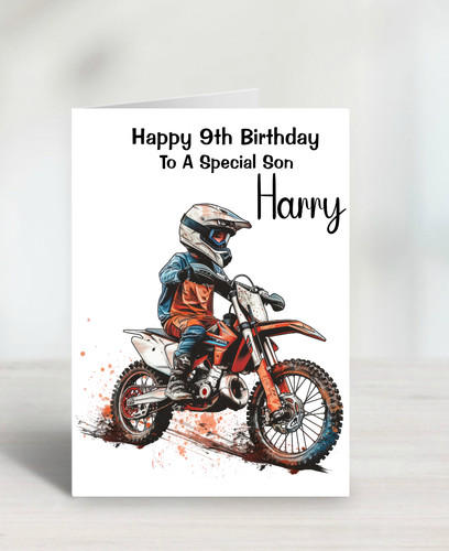 Personalised dirt bike - personalised,