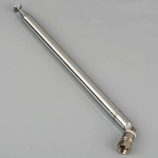 10 Sections 120cm Telescopic Antenna Aerial For All DAB FM Radio F Connector
