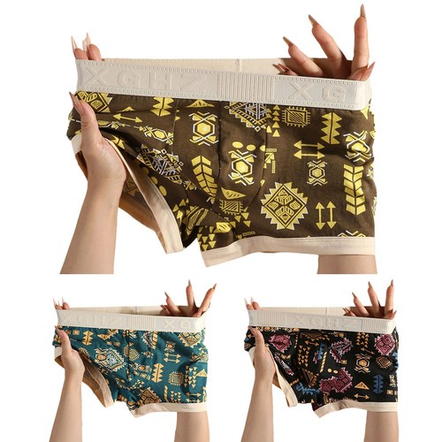 Men cotton underpants with - cotton,