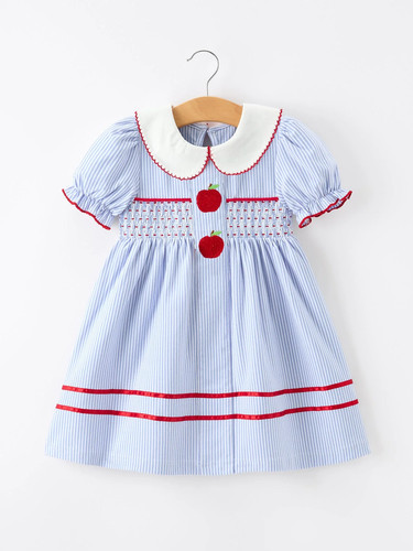 Back school apple chenille - school,