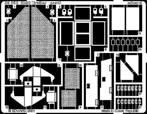 Eduard 35396 m26 trailer - 1:35,