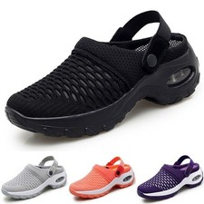 Women Trainers Air Cushion Sneakers Ladies Elastic SlingBack Shoes Sandals Size