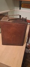 Vintage Unrestored Petrol Can wit Brass Cap