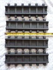 Playmobil Train Track 4 x Straight Plastic G Gauge VG Used condition