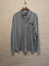 Vintage 2000 Kentucky Derby Denim Shirt XL blue cotton long sleeve