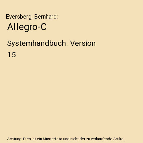 Allegro systemhandbuch - allegro-c:,