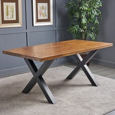 1 Pair X Shaped Metal Table