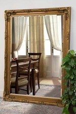 Extra Large Wall Mirror Gold Antique Vintage Full Length 6ft7 x 4ft7 148 x 208cm