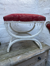 Lloyd Loom Stool Great For UpCycle Footstool Retro Vintage For Reupholster