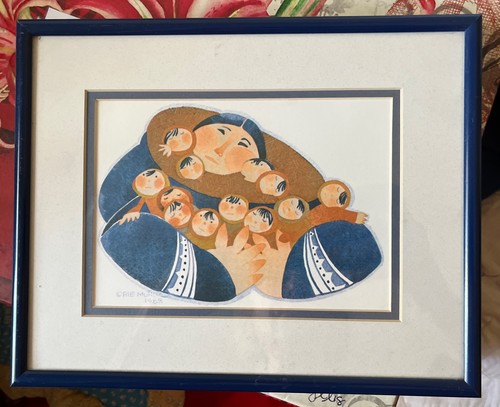 Custom framed matted baby - custom, &