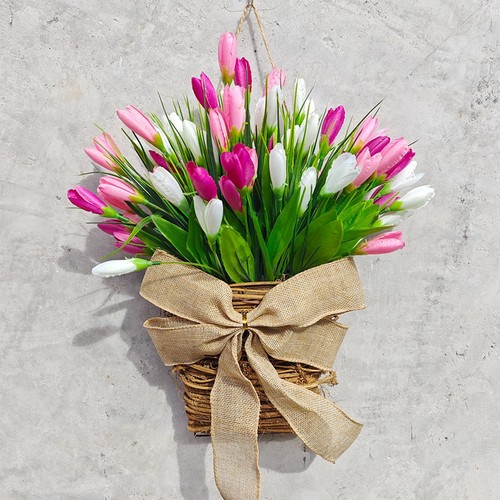 Front door hanging basket - front,