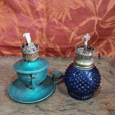 set of two old small oil or