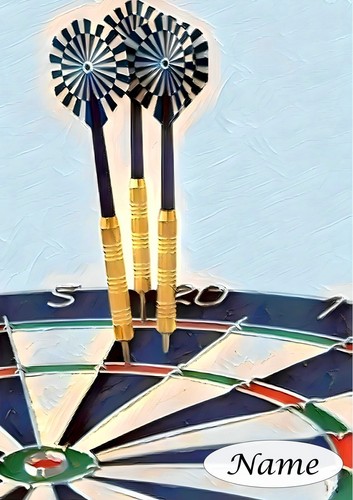 Personalised birthday darts - personalised,