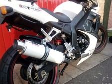 WK 125 Sport 2012 - 2015  White GP PRO RACE Performance Motorbike Exhaust Pipe