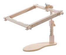 Elbesee Versatile Seat Stand/Frame for Holding Frames or Hoops - Brown Wooden