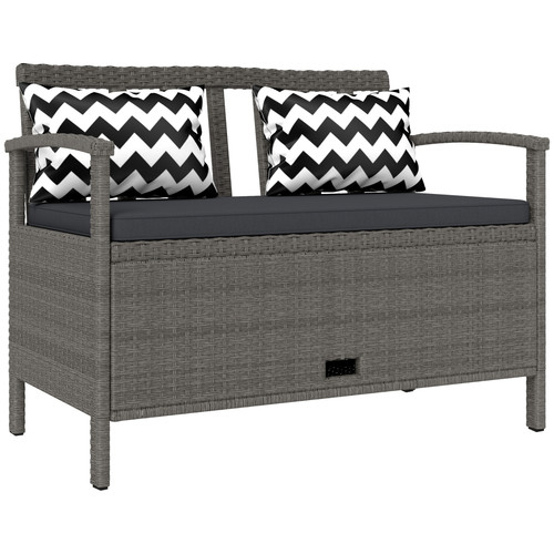 160l rattan garden storage - garden,