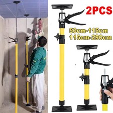 2X ADJUSTABLE DRYWALL PLASTERBOARD BUILDER CEILING EASY SUPPORT PROPS 115-290CM