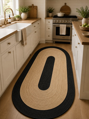 Jute rug oval - rug,