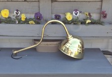 Vintage brass swan neck - brass, wall