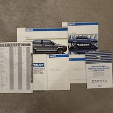 Bundle Of Seat Ibiza & Malaga Specs And Price List Brochures 1985 & 1986