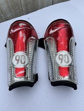 Nike T90 Shin Pads Total 90s Red Silver Black Size Large 170-185cm Large Rare