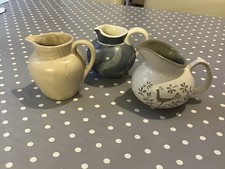 Antique 3x Small Milk Jugs