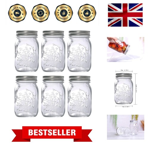 Elegant glass mason jars - oz,