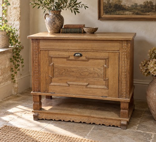 Vintage carved oak - carved,