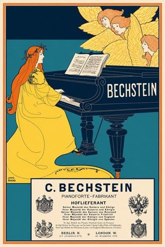 Bechstein piano poster - c.,