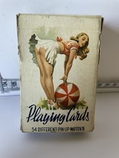 Vintage Rare 50's 60's Risque Nude Playing Cards Art Deco Retro Complete MCM Era