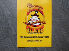 Kelvin Hall Carnival & International Circus Glasgow 1976 - 77 Jubilee Programme