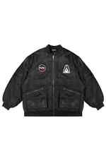 Mass Effect N7 Oversized Bomber Jacket Coat w/ Systems Alliance + N7 Patch NEW
