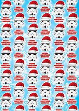 STORMTROOPERS Personalised Christmas Gift Wrap - Star Wars Wrapping Paper - R2D2