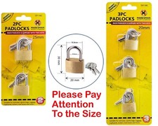 20mm mini padlock brass - 20mm,