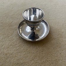 Vintage Collectible Silver Plated Egg Cup Holder stamped