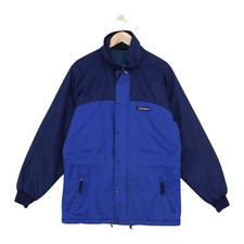 Vintage Berghaus Gemini Gtx Jacket Mens Size 42 Blue Full Zip Insulated