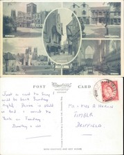 York Minster and Shambles J Salmon Ltd 1951 postmark Architecture Cities Towns