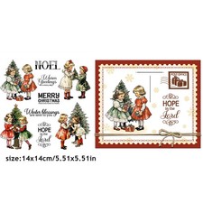 Winter Christmas Clear Rubber