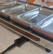 Vintage Salton Hot Tray/Food Warmer Wooden Handle Tested Working 18" X 9"