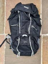 Vango Sherpa 70:80 Hiking Rucksack - Shadow Black Backpack Walking Travelling