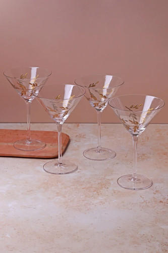 Wild vine hand - hand-painted, martini